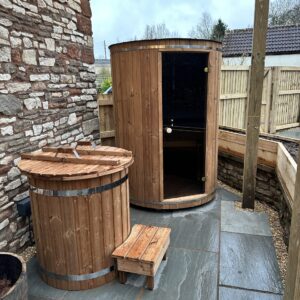 3/4 Person Sauna & Cold Plunge with Chiller Combo